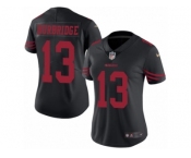 Women's Nike San Francisco 49ers #13 Aaron Burbridge Limited Black Rush NFL Jersey