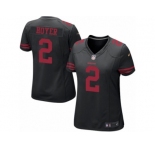 Women's Nike San Francisco 49ers #2 Brian Hoyer Limited Black NFL Jersey