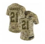Women's Nike San Francisco 49ers #21 Deion Sanders Limited Camo 2018 Salute to Service NFL Jersey