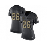 Women's Nike San Francisco 49ers #26 Rashard Robinson Limited Black 2016 Salute to Service NFL Jersey