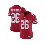 Women's Nike San Francisco 49ers #26 Rashard Robinson Vapor Untouchable Limited Red Team Color NFL Jersey