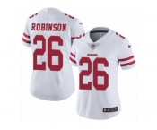 Women's Nike San Francisco 49ers #26 Rashard Robinson Vapor Untouchable Limited White NFL Jersey