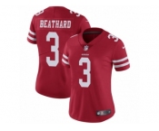 Women's Nike San Francisco 49ers #3 C. J. Beathard Vapor Untouchable Limited Red Team Color NFL Jersey