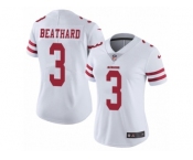 Women's Nike San Francisco 49ers #3 C. J. Beathard Vapor Untouchable Limited White NFL Jersey