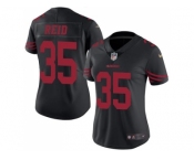 Women's Nike San Francisco 49ers #35 Eric Reid Black Stitched NFL Limited Rush Jersey