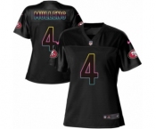 Women's Nike San Francisco 49ers #4 Nick Mullens Game Black Fashion NFL Jersey