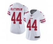 Women's Nike San Francisco 49ers #44 Tom Rathman Vapor Untouchable Limited White NFL Jersey