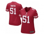 Women's Nike San Francisco 49ers #51 Malcolm Smith Limited Red Team Color NFL Jersey