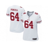 Women's Nike San Francisco 49ers #64 Mike Purcell Limited White NFL Jersey