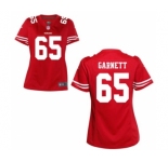 Women's Nike San Francisco 49ers #65 Joshua Garnett Red Team Color NFL Jersey