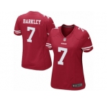 Women's Nike San Francisco 49ers #7 Matt Barkley Limited Red Team Color NFL Jersey