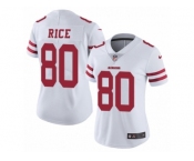 Women's Nike San Francisco 49ers #80 Jerry Rice Vapor Untouchable Limited White NFL Jersey