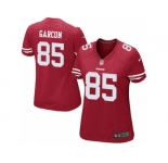 Women's Nike San Francisco 49ers #85 Pierre Garcon Limited Red Team Color NFL Jersey