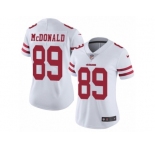 Women's Nike San Francisco 49ers #89 Vance McDonald Vapor Untouchable Limited White NFL Jersey