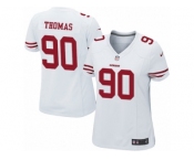 Women's Nike San Francisco 49ers #90 Solomon Thomas Limited White NFL Jersey