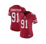 Women's Nike San Francisco 49ers #91 Arik Armstead Vapor Untouchable Limited Red Team Color NFL Jersey