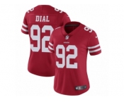 Women's Nike San Francisco 49ers #92 Quinton Dial Vapor Untouchable Limited Red Team Color NFL Jersey