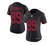 Women's Nike San Francisco 49ers #99 DeForest Buckner Black Stitched NFL Limited Rush Jersey