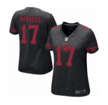 Women's San Francisco 49ers #17 Emmanuel Sanders Game Black Football Jersey