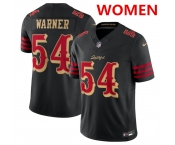Women's San Francisco 49ers #54 Fred Warner Black 2025 F.U.S.E. “Rivalries” Vapor Limited Stitched Football Jersey