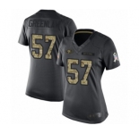 Women's San Francisco 49ers #57 Dre Greenlaw Limited Black 2016 Salute to Service Football Jersey