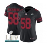 Women's San Francisco 49ers #58 Weston Richburg Black Vapor Untouchable Limited Player Super Bowl LIV Bound Football Jersey