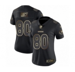 Women's San Francisco 49ers #80 Jerry Rice Black Gold Vapor Untouchable Limited Football Jersey