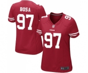 Women's San Francisco 49ers #97 Nick Bosa Game Red Team Color Football Jersey