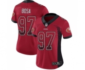 Women's San Francisco 49ers #97 Nick Bosa Limited Red Rush Drift Fashion Football Jersey