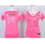 nike women nfl jerseys san francisco 49ers #16 joe montana pink[fashion Rhinestone sequins]