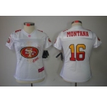 nike women nfl jerseys san francisco 49ers #16 montana white[2012 fem fan]
