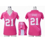 nike women nfl jerseys san francisco 49ers #21 frank gore pink[draft him ii top]