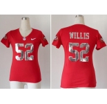 nike women nfl jerseys san francisco 49ers #52 patrick willis red jerseys
