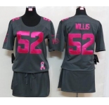 nike women nfl jerseys san francisco 49ers #52 willis dk.grey[breast cancer awareness]