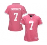 nike women nfl jerseys san francisco 49ers #7 colin kaepernick pink[nike 2015]