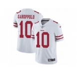 Youth Nike San Francisco 49ers #10 Jimmy Garoppolo White Vapor Untouchable Limited Player NFL Jersey