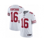 Youth Nike San Francisco 49ers #16 Joe Montana Vapor Untouchable Limited White NFL Jersey