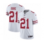 Youth Nike San Francisco 49ers #21 Frank Gore White Vapor Untouchable Limited Player NFL Jersey