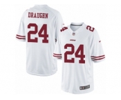 Youth Nike San Francisco 49ers #24 Shaun Draughn Limited White NFL Jersey