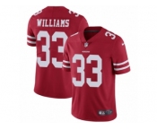 Youth Nike San Francisco 49ers #33 Joe Williams Vapor Untouchable Limited Red Team Color NFL Jersey