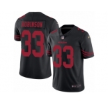 Youth Nike San Francisco 49ers #33 Rashard Robinson Limited Black Rush Vapor Untouchable NFL Jersey