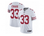 Youth Nike San Francisco 49ers #33 Roger Craig Vapor Untouchable Limited White NFL Jersey