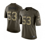 Youth Nike San Francisco 49ers #53 NaVorro Bowman Limited Green Salute to Service NFL Jersey