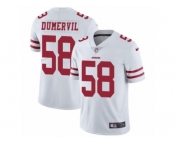 Youth Nike San Francisco 49ers #58 Elvis Dumervil White Vapor Untouchable Limited Player NFL Jersey