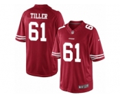Youth Nike San Francisco 49ers #61 Andrew Tiller Limited Red Team Color NFL Jersey