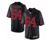 Youth Nike San Francisco 49ers #64 Mike Purcell Limited Black Alternate NFL Jersey