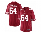 Youth Nike San Francisco 49ers #64 Mike Purcell Limited Red Team Color NFL Jersey