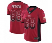 Youth Nike San Francisco 49ers #68 Mike Person Limited Red Rush Drift Fashion NFL Jersey