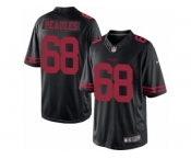 Youth Nike San Francisco 49ers #68 Zane Beadles Limited Black Alternate NFL Jersey