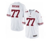 Youth Nike San Francisco 49ers #77 Trent Brown Limited White NFL Jersey